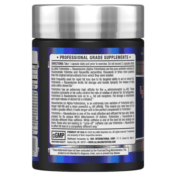 Allmax Nutrition Sports Nutrition & More Allmax Nutrition Yohimbine HCL 60 Caps