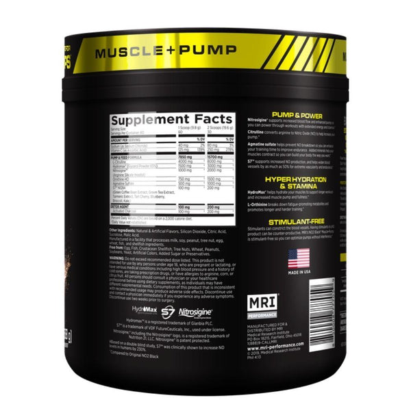 MRI Pre-Workouts MRI NO2 Black 60 Servings