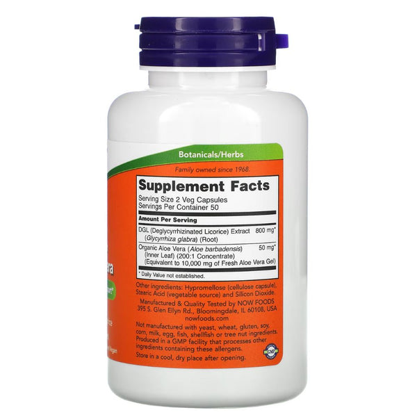 Now Foods Herbs Now Foods DGL 400mg 100 Lozenges