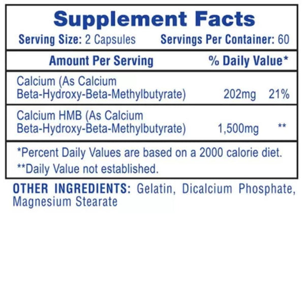 Hi-Tech Pharmaceuticals Sports Performance Recovery HTP HMB 1,500mg 120 Capsules