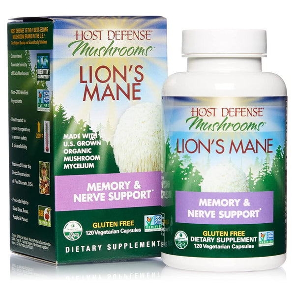 Fungi Perfect Specialty Health Products Host Defense Lions Mane 120 Capsules