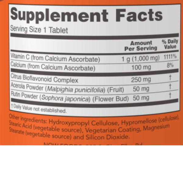 Now Foods Vitamins, Minerals, Herbs & More Now Foods Buffered C-1000 Complex 90 Tablets