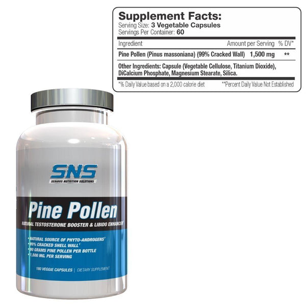 Serious Nutrition Solutions Sports Performance Recovery Serious Nutrition Solutions Pine Pollen 180 Capsules