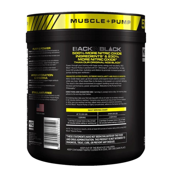 MRI Pre-Workouts MRI NO2 Black 60 Servings