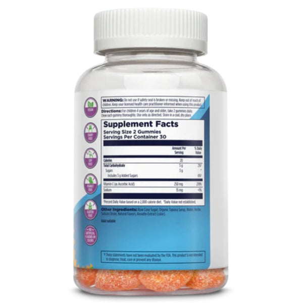 Kal Vitamins, Minerals, Herbs & More Kal Vitamin C-Rex Yummy Gummy Orange 60 Gummies