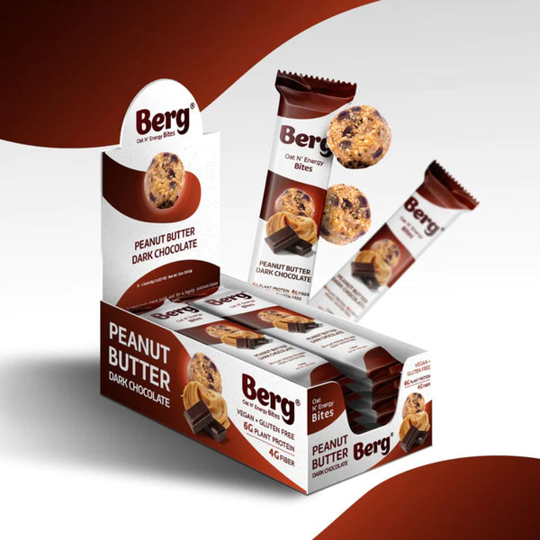 Berg Bites Bars Peanut Butter Dark Chocolate Berg Bites 8 Box