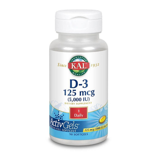 Kal Vitamins & Minerals KAL Vitamin D3 5,000IU 90 Softgels