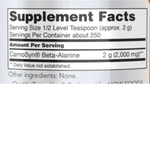 Now Foods Sports Nutrition & More Now Foods Beta Alanine Powder 500 Grams