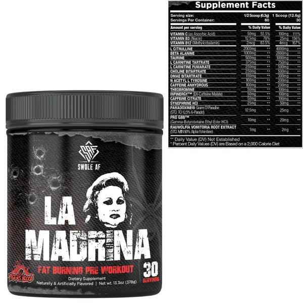 Swole AF Pre-Workouts Swole AF La Madrina 30 Servings