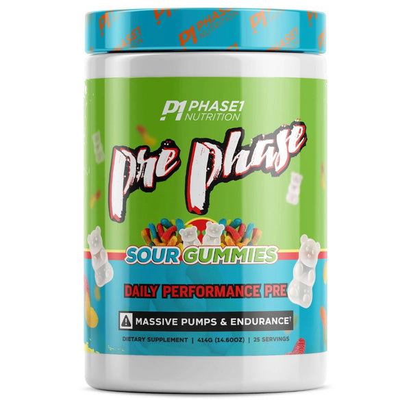 Phase One Nutrition Pre-Workouts Sour Gummies Phase One Nutrition PrePhase 30 Servings