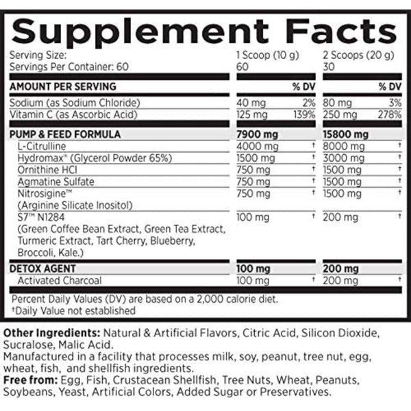 MRI Pre-Workouts MRI NO2 Black 60 Servings