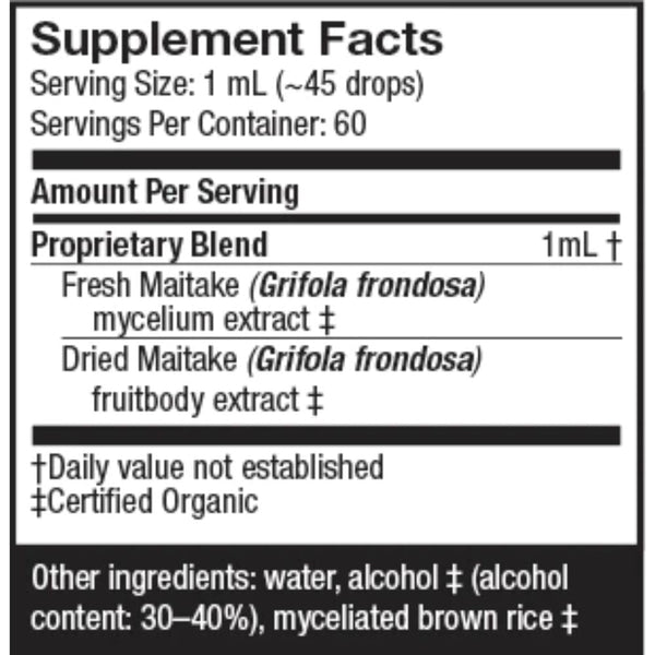 Fungi Perfect Herbs Host Defense Maitake Extract 2 oz