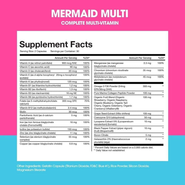 Obvi Multi Vitamins OBVI Mermaid Multi 60 Capsules