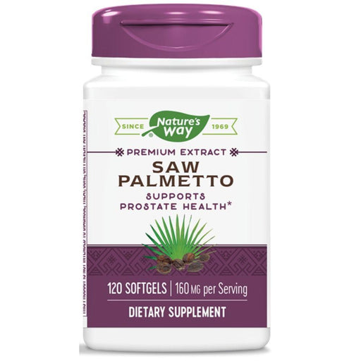 Enzymatic Therapy Vitamins, Minerals, Herbs & More Nature's Way Super Saw Palmetto 120 Softgels (580634378284)