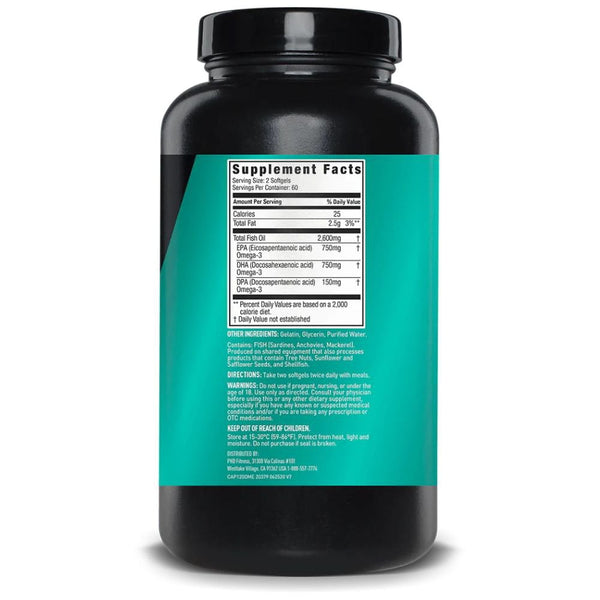JYM Essential Fatty Acids & - Oils JYM Brand Omega Fish Oil 120 Softgels