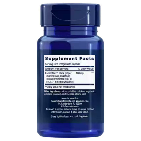 Life Extension Sexual Health and Performance Life Extension Male Vascular Sexual Support 30 Capsules