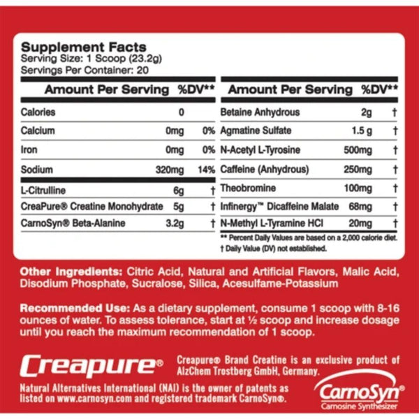 MTS Nutrition Pre-Workouts Rainbow Sherbet MTS Nutrition Clash 20 Servings