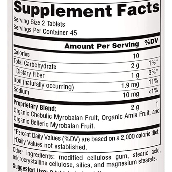 Planetary Herbals Digestive Health Planetary Herbals Triphala 1000mg 90 Tablets