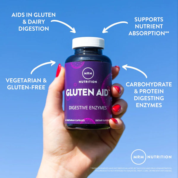 MRM Vitamins, Minerals, Herbs & More MRM Gluten Aid 60 Vege Caps