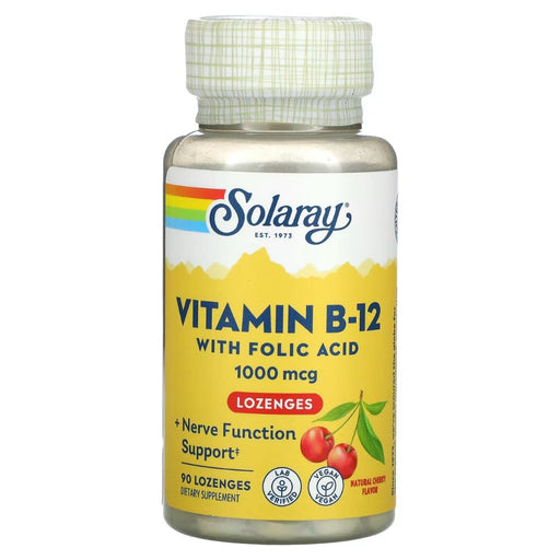 Solaray Vitamins & Minerals Solaray Vitamin B-12 90 Cherry Lozenges