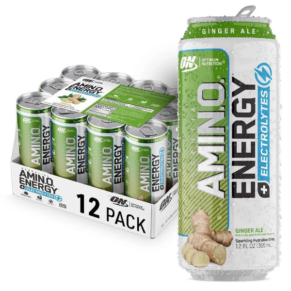 Optimum Nutrition Drinks Ginger Optimum Nutrition Amino Energy + Electrolytes RTD 12/Case