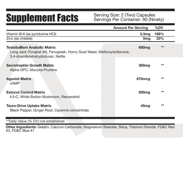 Project AD Specialty Health Products Project AD Tauro Test 90 Servings