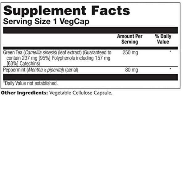 Solaray Vitamins, Minerals, Herbs & More Solaray Green Tea Extract 250mg 30 Capsules