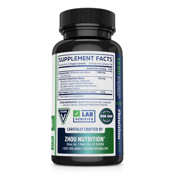 ZHOU Herbs ZHOU Ashwagandha 60 Capsules