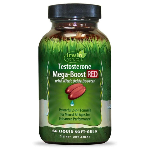 Irwin Naturals Sports Performance Recovery Irwin Naturals Testosterone Mega-Boost RED 68 Gels