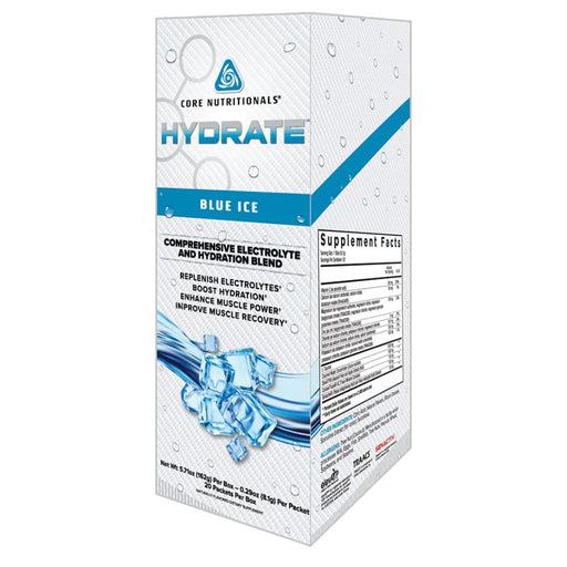 Core Nutritionals Foods Juices Blue Ice Core Nutritionals Hydrate 20 Packets