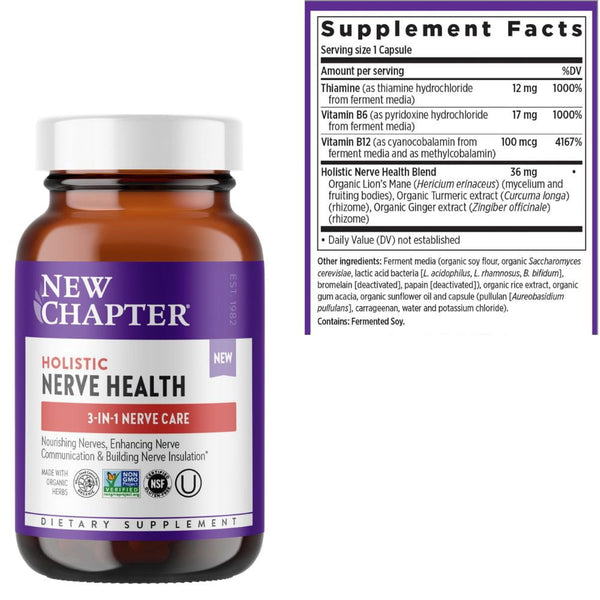 New Chapter Herbs New Chapter Holistic Nerve Health 30 Capsules