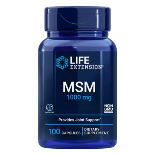 Life Extension Vitamins, Minerals, Herbs & More Life Extension MSM (Methylsulfonylmethane) 1000mg 100 Caps