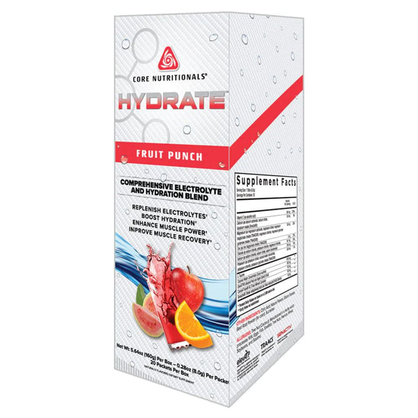 Core Nutritionals Foods Juices Fruit Punch Core Nutritionals Hydrate 20 Packets