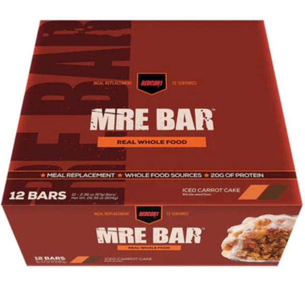 Redcon 1 Bars Iced Carrot Cake Redcon1 MRE Bars 12/Box