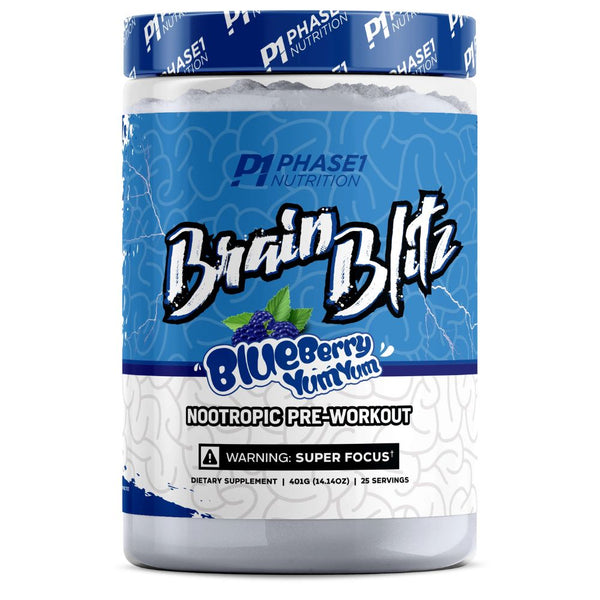 Phase One Nutrition Pre-Workouts Blue Berry Yum Yum Phase One Nutrition Brain Blitz 25/Servings