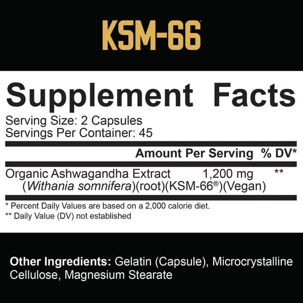 5% Nutrition Herbs 5% Nutrition KSM-66 Ashwagandha 90 Capsules