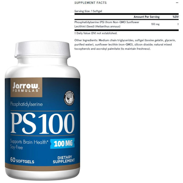 Jarrow Formulas Sports Nutrition & More Jarrow Formulas PS100 100mg 60 Softgels