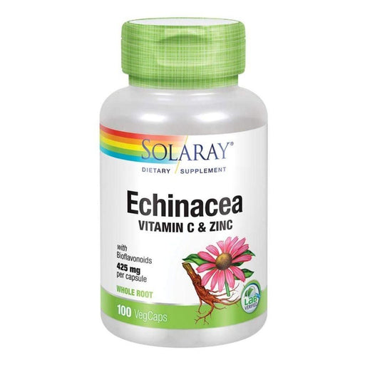 Solaray Herbs Solaray Echinacea w/ Vitamin C & Zinc 100 Capsules (4597589082227)
