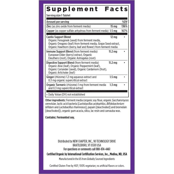 New Chapter Vitamins & Minerals New Chapter Zinc Food Complex 90 Tablets