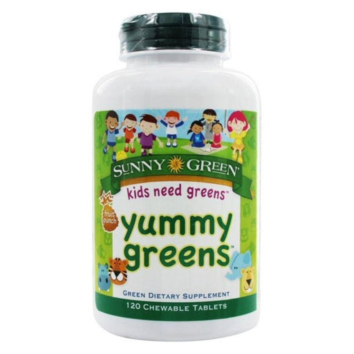 Sunny Green Herbs Sunny Green Yummy Greens Kids 120 Chewable Tablets
