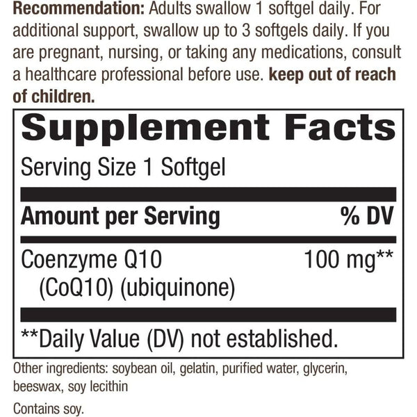 Enzymatic Therapy Specialty Health Products ET CoQ-10 100mg 60G