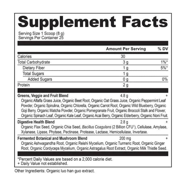 Ancient Nutrition Digestive Health Ancient Nutrition Organic Super Greens Detox & Alkalizer 25 Servings