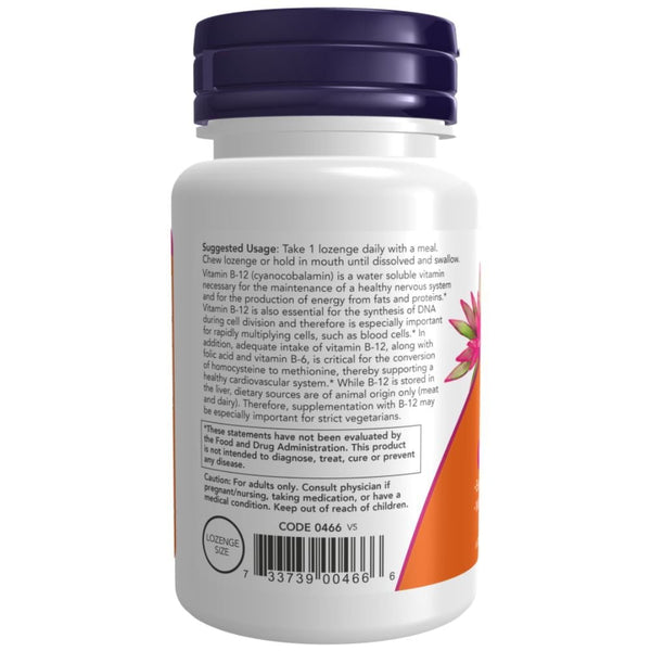 Now Foods Vitamins, Minerals, Herbs & More Now Foods B-12 1000 Mcg 100 Lozenges