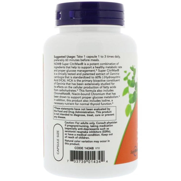 Now Foods Sports Nutrition & More Now Foods Super Citrimax Garcinia Cambogia Extract 90 Capsules