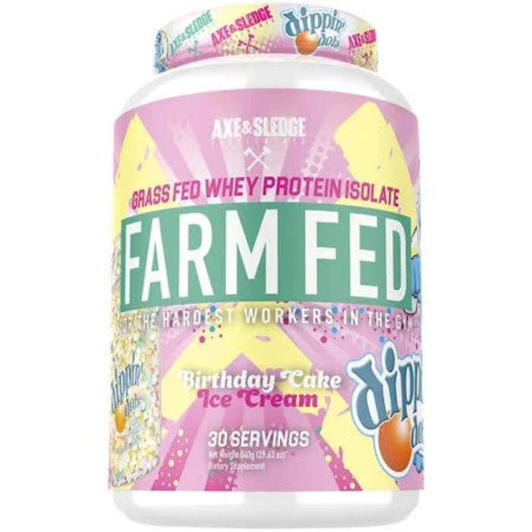 AXE & SLEDGE Protein Powders Dippin Dots Birthday Cake Axe & Sledge Farm Fed 30 Servings