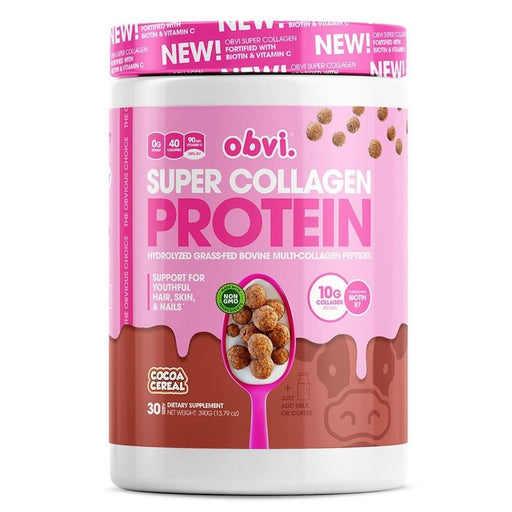 Obvi Protein Powders Cocoa Cereal Obvi Super Collagen Protein 30 Servings
