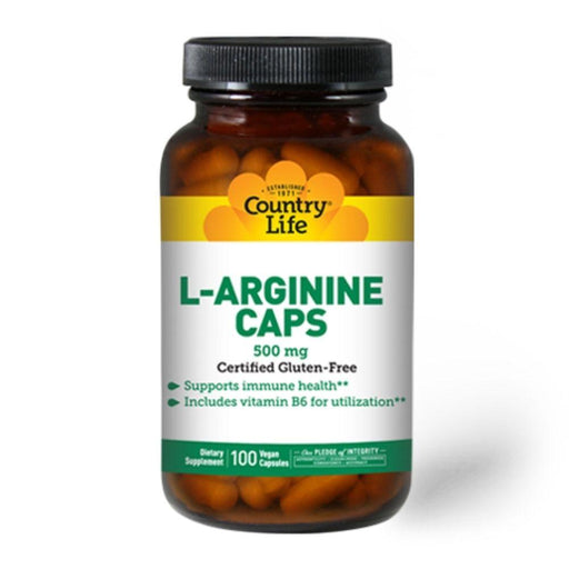 Country Life Amino Acids Country Life L-Arginine 500mg 100 Capsules
