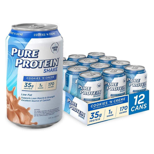 Pure Protein Drinks Cookies n Creme Pure Protein Shake 12/ea