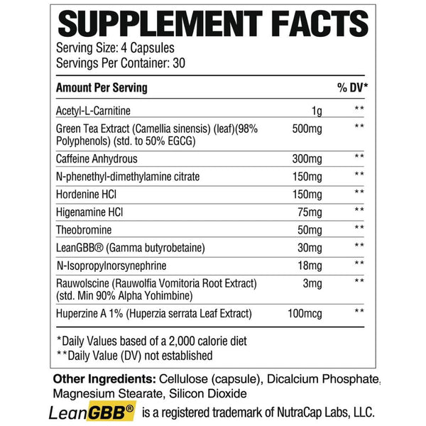 Raw Fat Burner RAW Nutrition Ignite 90 Capsules
