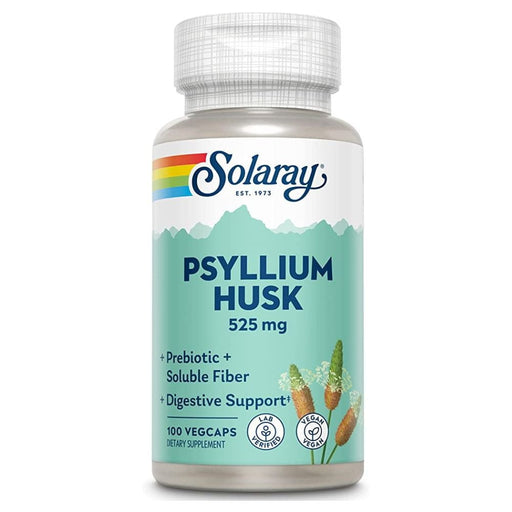 Solaray Digestive Health Solaray Psyllium Husk 525mg 100 Capsules
